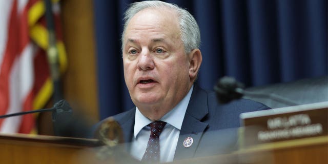 Rep. Mike Doyle (D-PA) questions Jessica Rosenworcel, Chairwoman of the Federal Communications Commission (FCC) during a House Energy and Commerce Committee Subcommittee hearing on March 31, 2022 in Washington, DC. The subcommittee held a hearing on oversight of the FCC. (Photo by Kevin Dietsch/Getty Images)