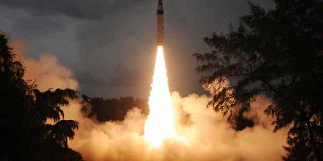 India successfully test fired a nuclear capable "Agni-5" ballistic missile on Thursday.