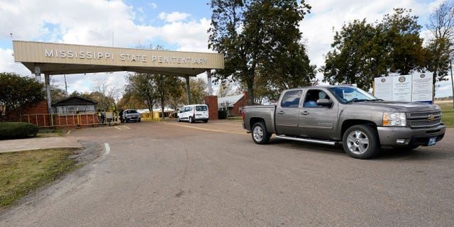 The front gate of the Mississippi State Penitentiary in Parchman, Mississippi.