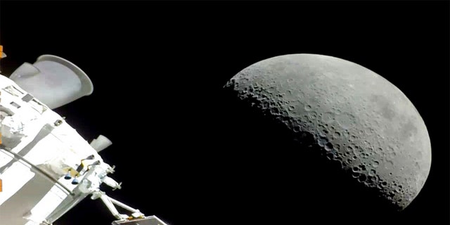 NASA's Orion spacecraft flew past the moon on December 5, 2022. 