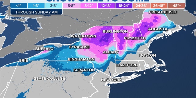 Snow still forecast in the Northeast