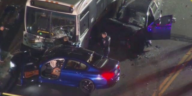 Frank Gualdino, a Yonkers Police sergeant, was killed Thursday, Dec. 1, 2022, when a blue BMW slammed into his vehicle in New York.