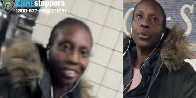 The female suspect wanted by the NYPD for a subway attack in Brooklyn on Friday morning.