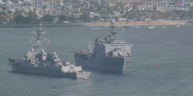 The incident took place in a narrow section of the channel between Naval Base Point Loma and Naval Air Station North.