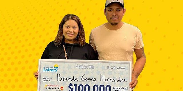 Brenda Gomez Hernandez, 28, won a Powerball drawing through the North Carolina Education Lottery on Nov. 9, 2022 — the same day she gave birth to her daughter.