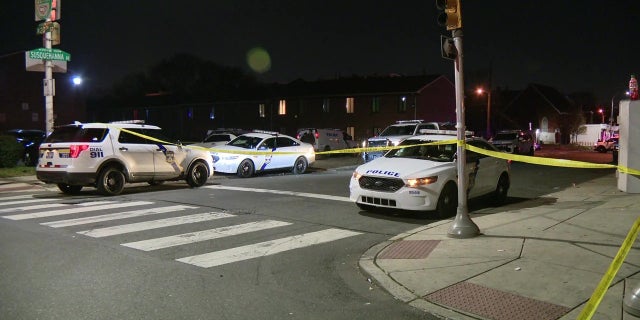 Police respond to the scene of the shooting on Monday, Dec. 5 on North 20th Street in Philadelphia, Pennsylvania.