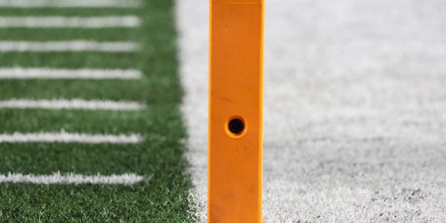 An end zone pylon camera