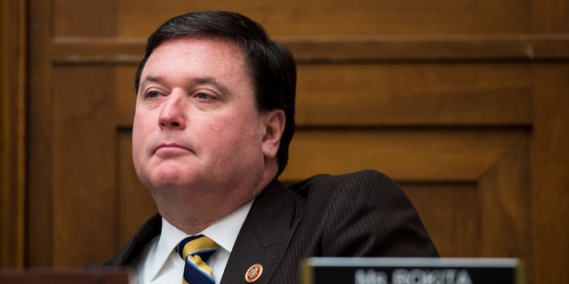 Then-Rep. Todd Rokita, R-Ind., listens during the House Education and the Workforce Committee hearing on "State of American Schools and Workplaces: Expanding Opportunity in America's Schools and Workplaces" on Wednesday, Feb. 4, 2015. 