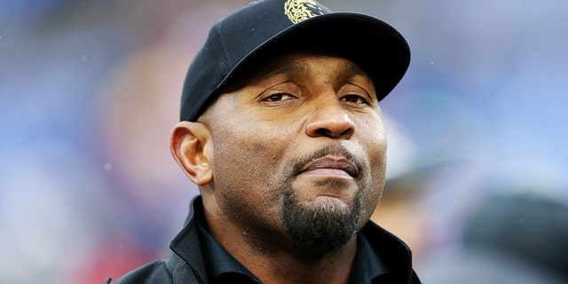 Former Baltimore Ravens linebacker Ray Lewis looks on before the game between the San Francisco 49ers and the Baltimore Ravens at M&T Bank Stadium on Dec. 1, 2019 in Baltimore.