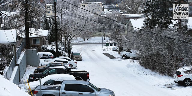 View from Linda Lane toward Taylor Road in Moscow, Idaho, Dec. 15, 2022. 