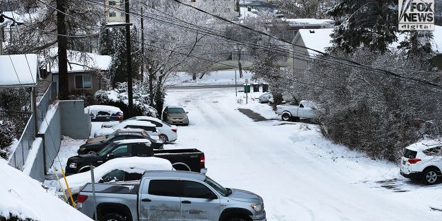 View from Linda Lane toward Taylor Road in Moscow, Idaho, Dec. 15, 2022.