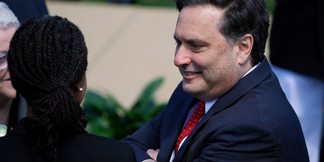 FILM: White House Chief of Staff Ron Klain joins other guests for a celebrations of Judge Ketanji Brown Jackson's confirmation to the Supreme Court on the South Lawn of the White House. 