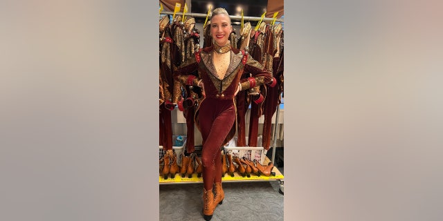 Grooms Hoge, 35, is in her 14th season as a Rockette and said she still loves it as much as she did on day one. 
