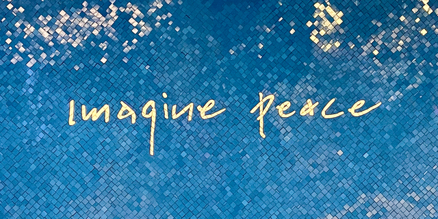 The 72nd Street station of the New York City subway system is decorated with John Lennon memorial tiles. The station is located beneath The Dakota, where Lennon lived and was murdered on Dec. 8, 1980. 