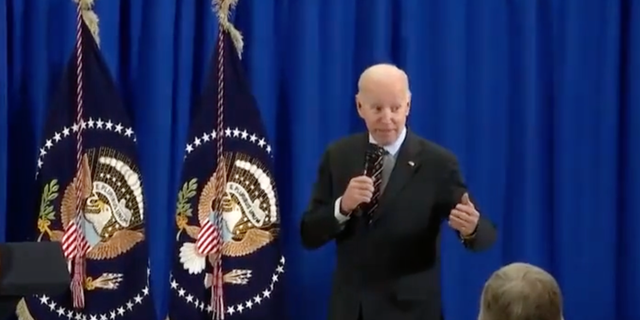 Biden made a gaffe-filled speech in Delaware on Friday.