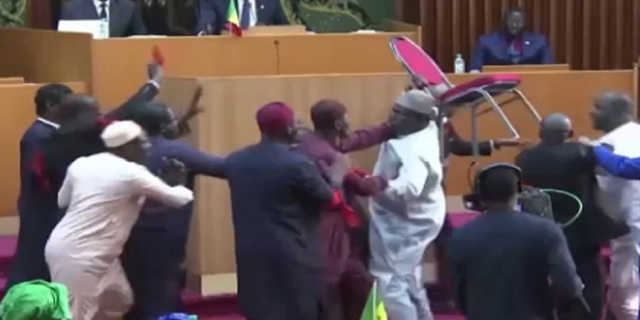 Lawmakers were eventually separated after the fight.