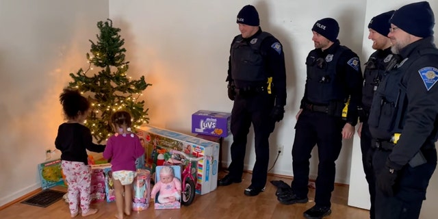 The South Bend Police Department posted a video to Facebook on Saturday the showed them replacing a family's stolen gifts.