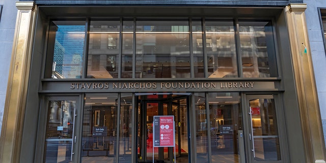 The Stavros Niarchos Foundation Library in Midtown Manhattan.