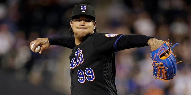 Taijuan Walker, #99 of the New York Mets, pitches during the third inning against the Pittsburgh Pirates at Citi Field on Sept. 16, 2022 in the Queens borough of New York City.