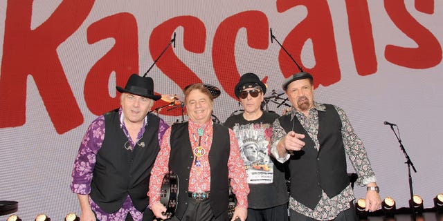 From left to right, Gene Cornish, Eddie Brigati, Dino Danelli and Felix Cavaliere of The Rascals attend "The Rascals: Once Upon A Dream" Broadway Sneak Peek in 2013.