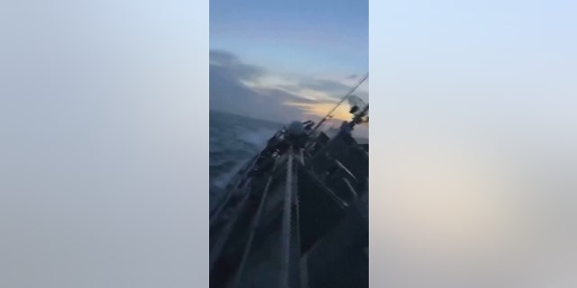 The Royal Thai Navy released video taken as the HTMS Sukhothai corvette lists before sinking Sunday. The search is continuing for at least 30 missing sailors.