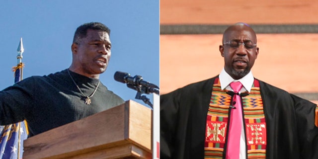 GOP Georgia Senate candidate Herschel Walker and incumbent Democrat Sen. Raphael Warnock, senior pastor at Ebenezer Baptist