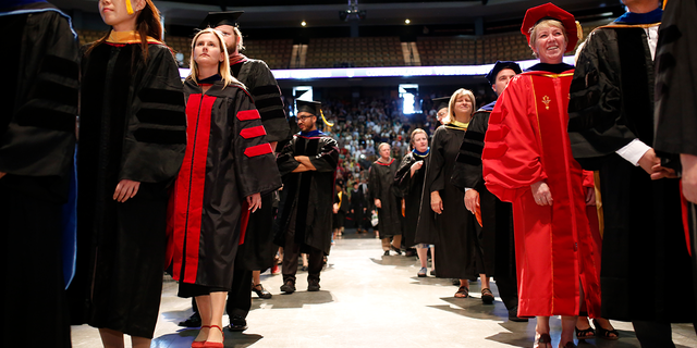 A general view during the college commencement ceremony for Westminister College on June 1, 2013 in Salt Lake City, Utah. (Photo by Natalie Cass/Getty Images)