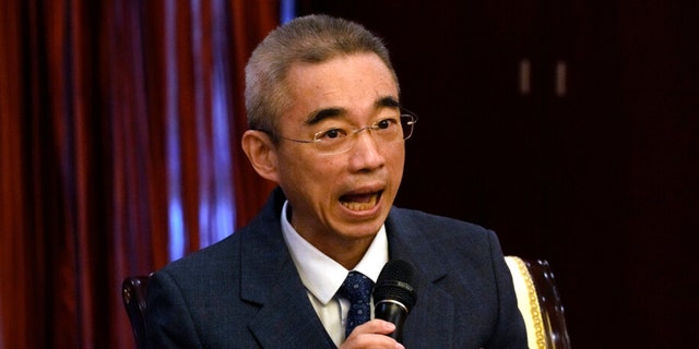 Wu Zunyou, the chief epidemiologist at China's Center for Disease Control, speaks during a press conference in Beijing, Thursday, Dec. 29, 2022. Chinese health officials have said the current outbreak is being driven by versions of the omicron variant that have also been detected elsewhere, and a surveillance system has been set up to identify any potentially worrisome new versions of the virus. Wu, said Thursday that China has always reported the virus strains it has found in a timely way. 