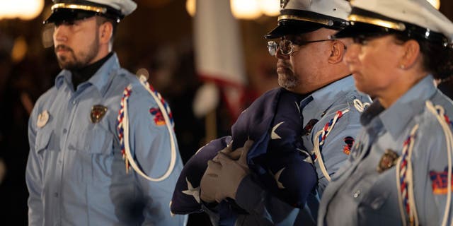 Gary Sinise said one particularly moving event was the Walk of Gratitude in which families gathered for a flag service in the morning.