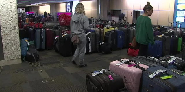 Bolsas vistas llenándose en el aeropuerto