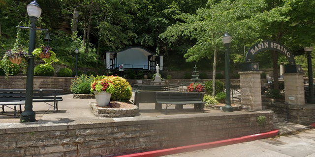 Basin Spring Park in Eureka Springs, Arkansas. 