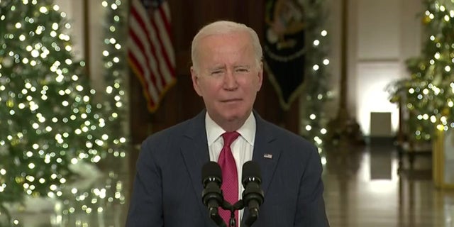 Biden addressed the country in a speech calling for "unity" from the White House a few days before Christmas.