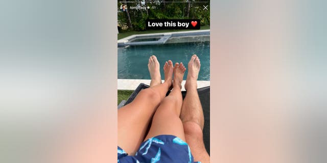 Tom Brady's Instagram story from Friday