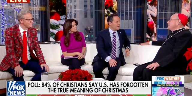 Cardinal Timothy Dolan joined "Fox and Friends" on Dec. 21 for a frank discussion of the meaning of Christmas in light of a new Ipsos poll revealing that 84% of people believe we've forgotten the true meaning of Christmas.