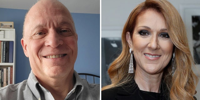 Steven Schartel, shown on left, and singer Celine Dion. Both have been diagnosed with SPS, a rare and progressive neurological disorder.
