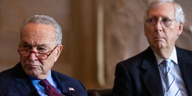 Senate Majority Leader Chuck Schumer, DN.Y., and Senate Minority Leader Mitch McConnell, R-Ky.