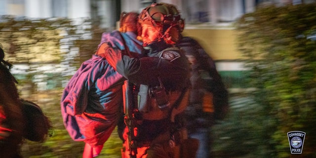 Both children were found unharmed and given to other family members after being saved by police.