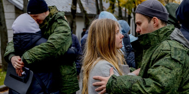 More than 200,000 people have reported to service under partial mobilization in Moscow, Russia on Oct. 4, 2022.