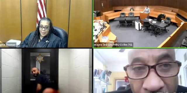 A Michigan man exposed his buttocks to a judge during a virtual court appearance on Monday.