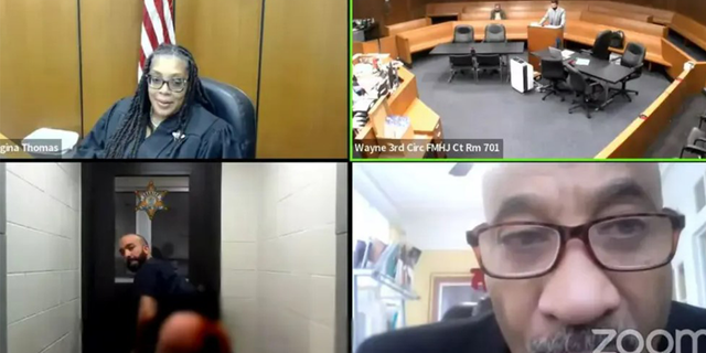 A Michigan man exposed his buttocks to a judge during a virtual court appearance on Monday.