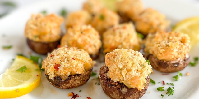 Check out the recipe below for crab cake stuffed mushroom caps from the food company, Mind Blown.