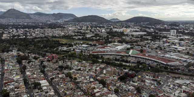 Aerial view of Mexico City