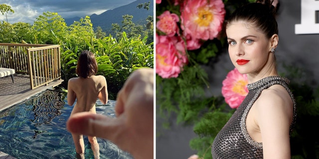 Alexandra Daddario took to Instagram Thursday to share a risqué photo of herself wearing absolutely nothing. 