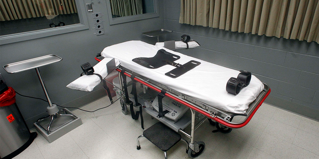 The execution room at the Oregon State Penitentiary is pictured on Nov. 18, 2011, in Salem, Oregon.