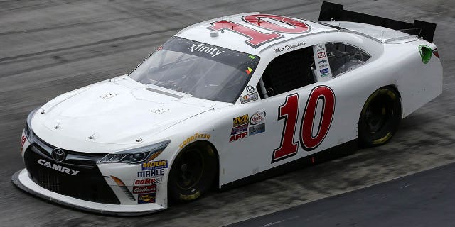 Matt DiBenedetto, driver of the No. 10 Toyota, practices for the NASCAR XFINITY Series Food City 300 at Bristol Motor Speedway on August 19, 2016, in Bristol, Tennessee.