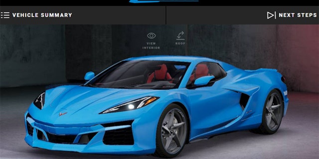 The Corvette E-Ray visualizer revealed its styling and name.