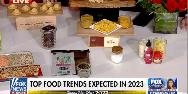 Plant-based foods, such as cheese made of cashews, along with "island flavors" will be popular in 2023, said Henderiks on "Fox and Friends Weekend."