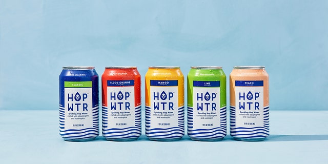 Enjoy that "hoppy" flavor without the alcohol by sipping the non-alcoholic HOP WTR available in a multitude of fun flavors.
