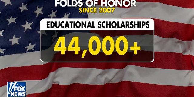 Folds of Honor has awarded over 44,000 scholarships in the last 15 years.