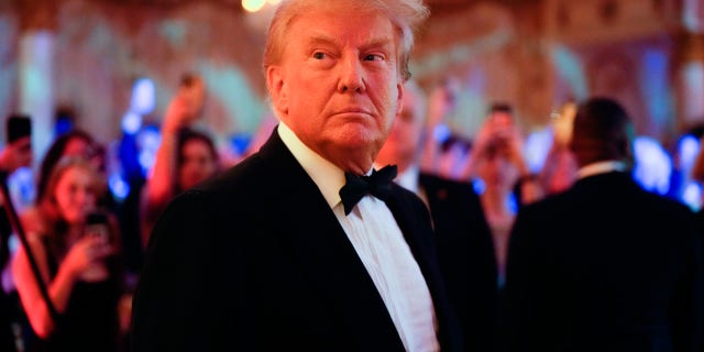 Former President Donald Trump arrives to speak at an event at Mar-a-Lago, Friday, Nov. 18, 2022, in Palm Beach, Florida.